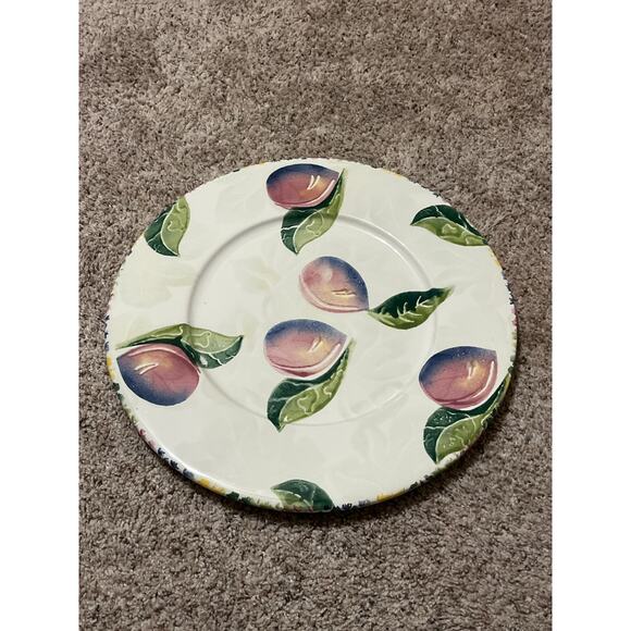Vintage ARM Ceramica Floral Plate Italy Italian Serving Platter - Picture 1 of 5